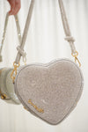 MIDI HEART BAG CRYSTAL